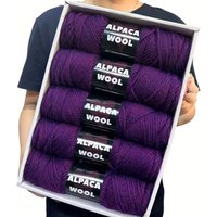 245 Yarn 5 Skeins 500g Soft Knitting Crochet Yarn for DIY Sweater Scarf Hat Blanket Handmade Craft Supplies