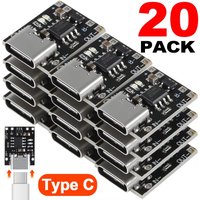 1-20PCS USB Type C 3.7V Lithium Battery Charger Board USB-C Charging Module with Protection Circuit Charging Port Dock Connector