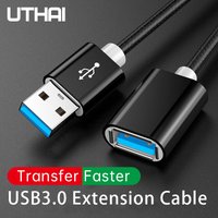 UTHAI USB Extension Cable 3.0 Male To Female Data Cable Computer Printer U Disk Mouse Game Keyboard 2.0 Extension Cable