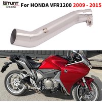 Motorcycle Exhaust modify Middle Pipe Link Pipe 50.8MM Slip On For HONDA VFR1200 X VFR1200F VFR 1200 2009 - 2015 Section Muffler