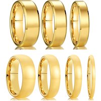 2/4/6/8mm golden tungsten ring for woman anillos de mujer hombre y2k accessories jewelry bague bijoux femme Men's wedding rings