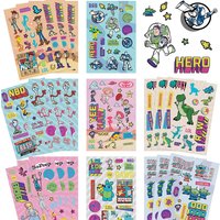 8/16sheets Disney Cartoon Toy Story Collage Stickers Cute Decoration Decals Toys DIY Luggage Notebook Laptop Funny Sticker Gifts