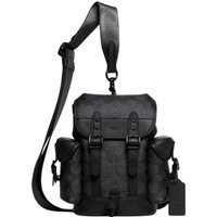 COACH Hitch Coated Canvas With Soft Polished Pebbled Leather Sling Bag Men's Black
