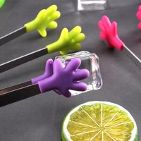 1/4pcs Kitchen Food Serving Tongs, Thickened Non-Slip for Pastry Ice Cube Sugar, Multi-Purpose Snack & Buffet Clip