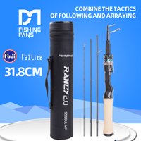 FISHINGFANS RANCY 2.0 1-7G UL ULTRALIGHT POWER TELESCOPIC JOINTED FUJI FAZLTE GUIDE AA Guide TRAVEL FISHING ROD WITH PVC TUBE