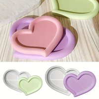 Resin Casting Mold 1 Heart-Shaped Tray Silicone Mold Suitable for DIY Home Decor and Craft Molds