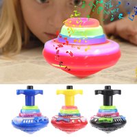 1 pc leuchten blinkende Musik Kreisel leuchtende rotierende Gyroskop Kinder Geschenke Geburtstags feier begünstigt Goodie Bag Füllstoffe