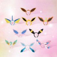 New Arrival Original Pokes Love Series Eevee Hair Hoop Face Wash Headband Cute Anime Periphery ornament Birthday Gift Xmas Gift