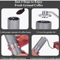 Manual Coffee Grinder,Hand Coffee Maker&Coffee Bean Grinder,Hand Coffee Grinding Tool for FreshGrinding,Hand-Crank Coffee Maker