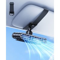 Oatsbasf Clip On Fan for Car Sun Visor 3000mAh Rechargeable USB Fan 360° Rotate Cooling Fan for Bathroom Kitchen Office Desktop
