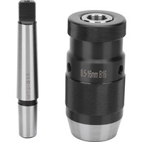 Schnellspannbohrfutter mit Schnellspanner, Morsekegel für Bohrmaschine, 0,5–16 mm MT2–B16 Bohrfutter für Bohrmaschine
