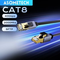 Ethernet Cable CAT8 40Gbps 2000MHz CAT 8 Network Internet High Speed Patch Lan Cord for Laptops Router Modem TV RJ45 Cable