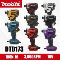 Makita 18V DTD173 Multicolor Brushless Electric Screwdriver Multicolor Home Improvement DIY 180Nm Electric Wood Bolt T-Mode