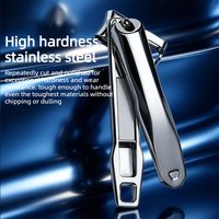 360° Rotation Stainless Steel Splash-Proof Nail Clippers Suitable for Thick Hard Nails for Fingernails & Toenails, Manicure Tool