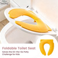Portable Folding Potty Seat for Kids, Travel Toilet Training Cover for Toddlers