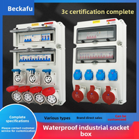 IP66 Industrial socket box Plastic insulated switch box 250V 380V Wall Mounted outdoor waterproof distribution box combination