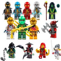 New building blocks 19th season Phantom Ninja Rockkul mini humanoid doll cartoon character toy birthday gift girl party favors