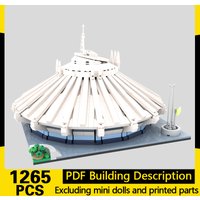 City Street View Model MOC Building Bricks Space Mountain Modular Technology Gifts Holiday Assemble Children Toys Suit