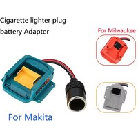 DC 18V -20 V Battery Adapter Converter Cigarette lighter interface For Dewalt /Makita/Milwaukee 18V Battery Manual DIY adapter