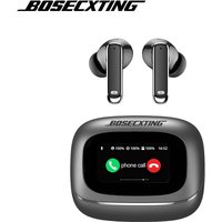 Słuchawki bezprzewodowe Bluetooth BOSECXTING TOUR PRO6 TWS z inteligentnym ekranem dotykowym, aktywną redukcją szumów ANC i mocnym basem.