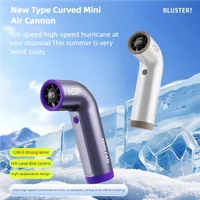 4000mAh Handheld mini fan 199 speed turbo digital display infinitely variable speed outdoor portable fan USB charging