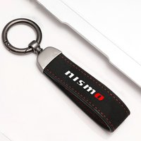 for Nissan Nismo Almera Juke Qashqai Tiida X Trail Note Teana 350Z 370Z Suede Leather Car Keyring Keychain Key Chain Key Ring