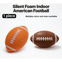 Silent Indoor Foam American Football, No Inflation Soft Quiet Rugby Ball, Kids Safety Anti-Collision Play Toy Holiday Gift