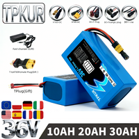 Original 36V 18650 Lithium-Ion Battery 10Ah 20Ah 30Ah Suitable for 100-1000W Flatbed Trucks and Other Motors with Built-In BMS