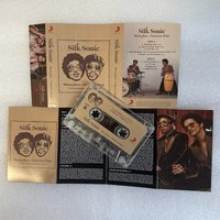 Rap Silk Sonic Bruno Mars Anderson Paak Music Tape An Evening with Silk Sonic Album Cassettes Cosplay Walkman Soundtracks Box