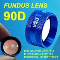 Free Shipping Blue Color Classic 90D Lens Ophthalmology Slit Lamp Fundus Examination Aspheric Lens Ophthalmic Lenses