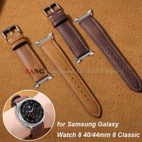 for Samsung Galaxy Watch 8 40/44mm 8 Classic Leather Strap Quick Release WatchBand Men Women Bracelet Replacement Wristbelt Band