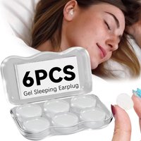 6Pcs Transparent Soft Silicone Earplugs Reusable Protection Earplug Noise Cancelling Waterproof Earbuds For Sleeping Swimming