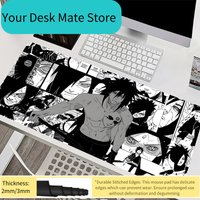 Mousepad Laptop Mouse Pad Office Accessories PC Keyboard Pad Rubber Cup Mat Soft Naruto Madara Uchiha Mouse Mat Large Desk Mat
