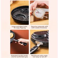 Multi-Hole Non-Stick Egg Pan Maifan Stone Egg Burger Pan Special Pot Compatible With Induction Cookers