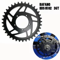 Soverup For Bafang BBS 01 02 36T Chainring Offset Correction Electric Bicycle Chain Ring Aluminum Alloy 6061-Ebike Spare Parts