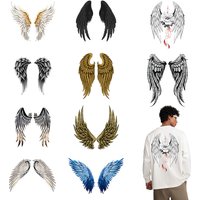 Personalized wing heat transfer clothing stickers DIY men's and women's hoodie Iron On stickers can be washed and printed