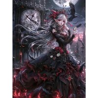 The Girl in Charge of Time Figure 500/1000/1200/2000 PCS Jigsaw Puzzles Family Activity Games for Gameroom Bedroom Home Decor