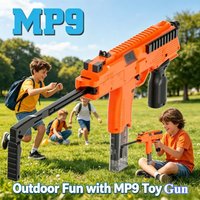 MP9 Electric Toy Gun Boft Bullet Foam Dart Blaster Full Automatic Submachine Gun for Adults Boys Children Outdoor Games