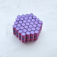 3D Printed Honeycomb Geometric Cube, Twistable Deformable Ornament, Mini Decor for Bedroom & Study