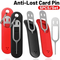 5/1PCS Funny Anti-Lost Card Pin for iPhone 15 14 Xiaomi Samsung Universal Sim Card Remover Tray To Open The Sim Card Eject Tool