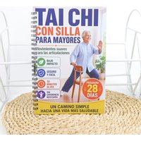 28-Day Spanish Tai Chi Planner for Seniors & Beginners, Daily 10min Seated & Standing Exercise for Balance and Joint Health