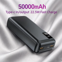 Hganus Slim 50000mAh Powerbank 22.5W Szybkie Ładowanie Przenośny Powerbank Bateria Zewnętrzna Wysoka Pojemność Do Użytku Na Zewnątrz z IPh, Xiaomi, Samsungiem