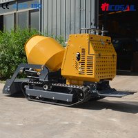 Custom Portable Mini Concrete Mixer 750kg Hydraulic Dumper Durable Construction Truck