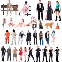Painted Miniatures 1/64 1/87 1/43 1/24 Movies Character Female Male Scene Accessories Props Figures Model For Cars Vehicle