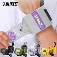 AOLIKES 1 Pair Wrist Support Fitness Wristbands For Protect Wrist During GYM Workouts Ideal for Intense Bench Press Deadlift