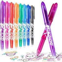 8/12 Colors Erasable Ballpoint pen Erasable Gel Pens Refill Rod Set Rainbow Washable Handle Creative Drawing Stationery School