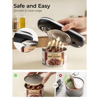 Premium Electric Can Opener – USB-C Rechargeable, 2000 mAh, Opens 200 Cans per Charge, Safe Smooth Edge, Quiet & Compact – Ideal for Seniors, Arthritis Sufferers, and Kitchen Professionals