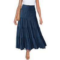Summer High Waisted Maxi Skirts Women Clothing Fashion Ropa Mujer Faldas Casual Bohemian Long Skirt Saias Harajuku Streetwear