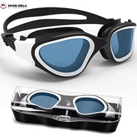 WIN.MAX Polarised Swimming Goggles with Anti Fog and UV Protection Comfort Professional Swimming Goggles with Mirror/Smoke Lens