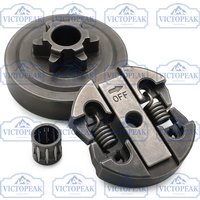 Garden Power Tool Accessories 2500 Chainsaw Clutch Cover 25cc Sprocket Kit 6 Teeth 3/8"